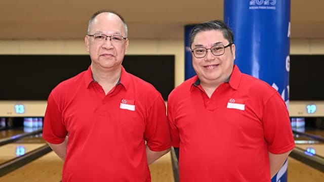 我国保龄球好手刘展宏和吕志伟 TPB9级双人赛摘铜