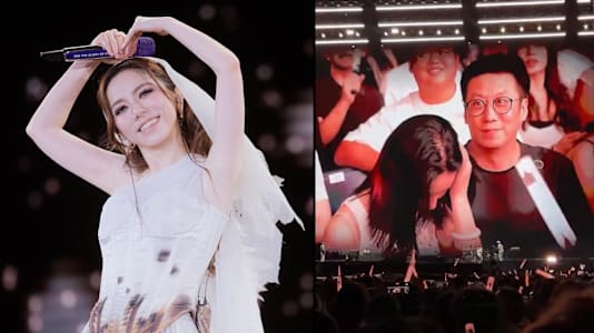 Awkward couple gem concert kiss cam
