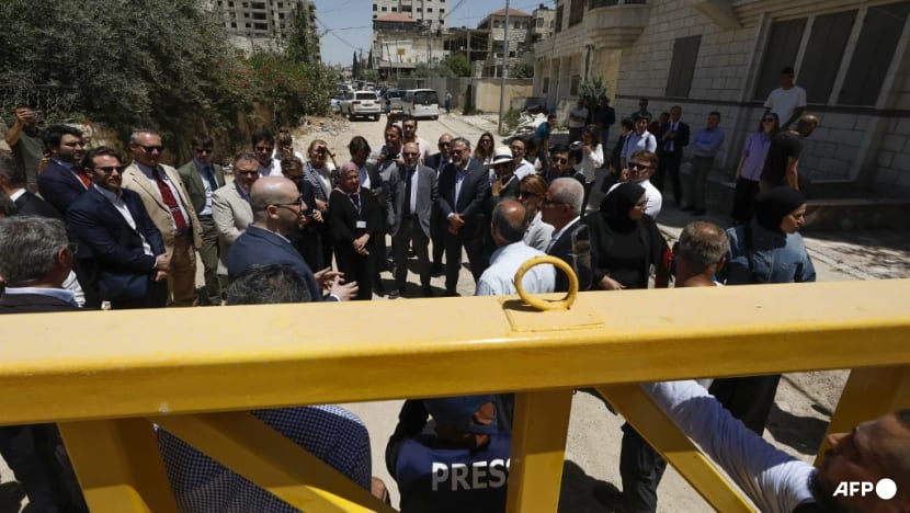 Israeli troops open fire during diplomats' tour in West Bank, drawing widespread condemnation Israeli troops open fire during diplomats' tour in West Bank, drawing widespread condemnation