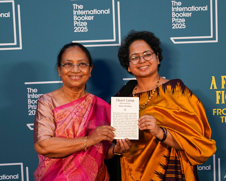 Indian author Banu Mushtaq and translator Deepa Bhasthi win International Booker Prize with short stories