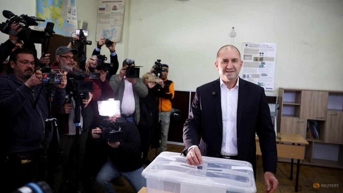 Bulgaria's pro-Russian former president set for landslide election win, exit polls show