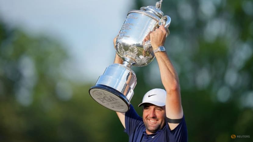 Scheffler pulls away late for runaway PGA Championship victory