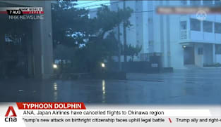 Typhoon Dolphin: Storm lashes Japan's Okinawa prefecture, cutting power to 50,000 buildings 