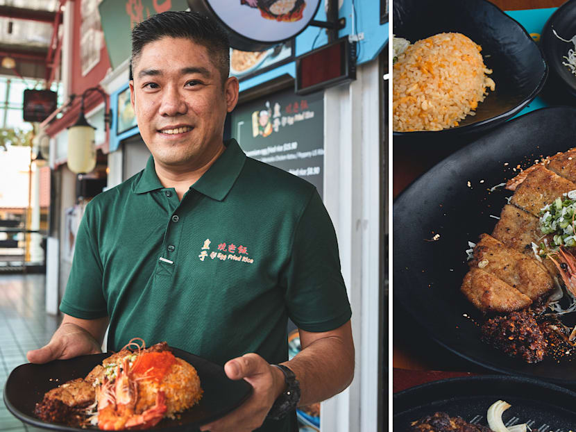 Restaurant-Quality Japanese-Style Fried Rice With Truffle & Steak At Hawker Stall In Bedok
