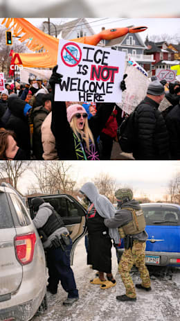 ICE agents in US continue to make arrests amid protests