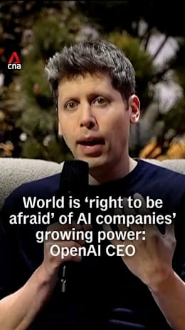 World is 'right to be afraid' of Al companies' growing power: OpenAI CEO