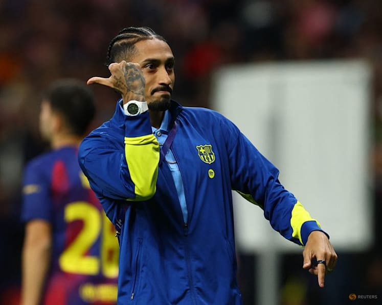 Raphinha fumes at refereeing after Barcelona's Champions League exit