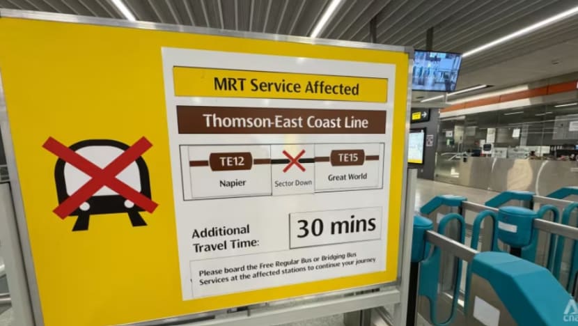 Khidmat MRT Laluan Thomson-East Coast disambung semula susuli gangguan sebelah pagi