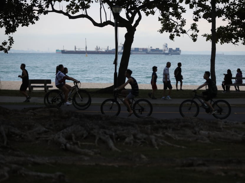 Rescuers retrieved the body of a man near the shoreline the beach at East Coast Park on March 8, 2021. Rescuers retrieved the body of a man near the shoreline the beach at East Coast Park on March 8, 2021.