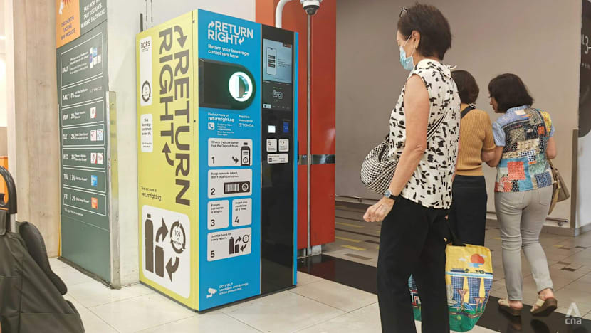 Slow start on first day of Singapore's beverage container return scheme; some machines not operational 