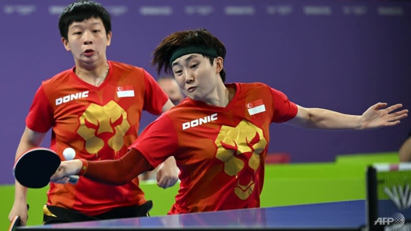 S'pura gondol emas regu wanita tenis meja Sukan Komanwel S'pura gondol emas regu wanita tenis meja Sukan Komanwel