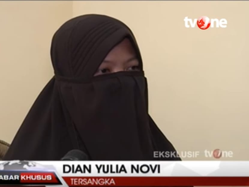 Dian Yulia Novi in an interview with TVOne. Photo: Screencap
