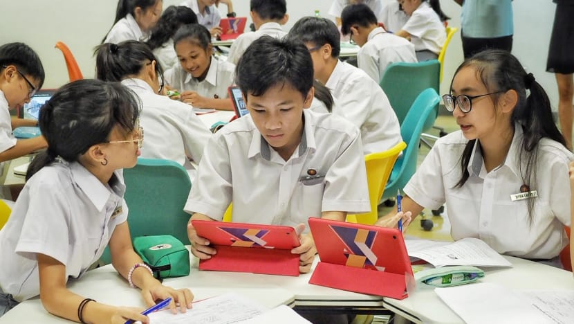 At Edgefield Secondary, pupils from different streams study some subjects together, get individual timetables