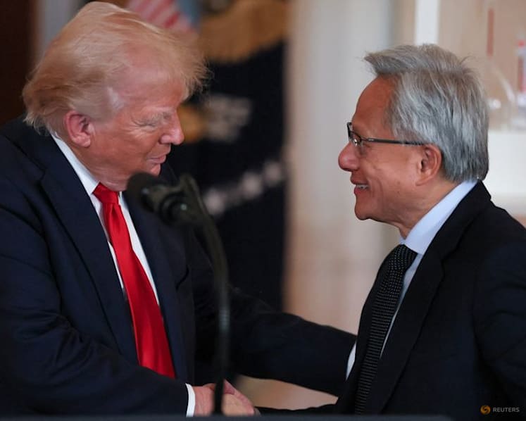 Trump discloses Nvidia stock trades as he prepares to honor CEO Huang