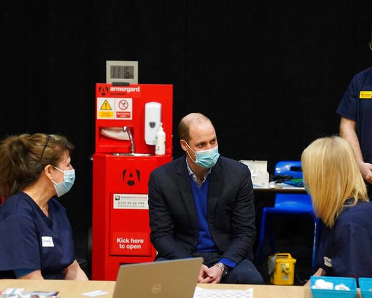 Prince William says hospitalised grandfather Prince Philip is 'OK'