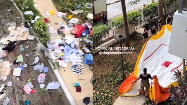 高楼抛物超过一小时  49岁女子被捕