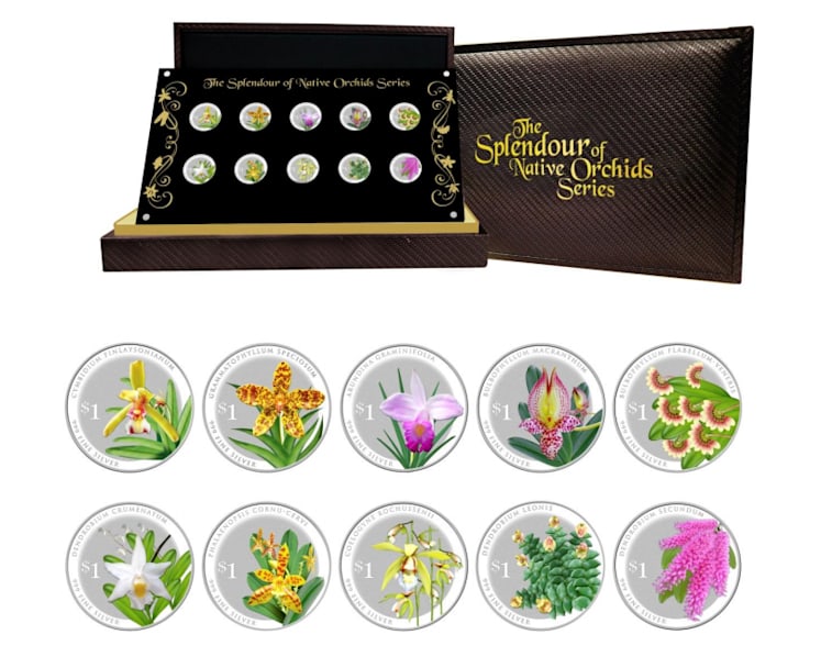 MAS launches native orchids series coin set