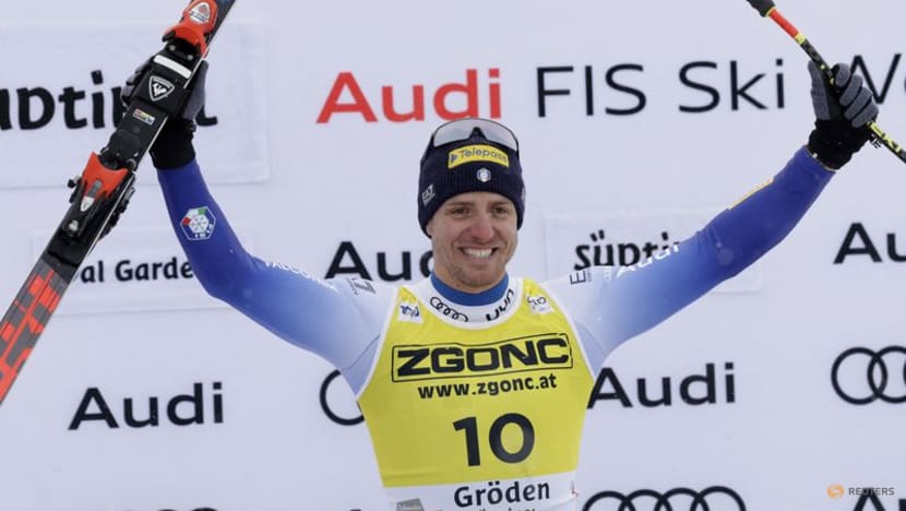 Alpine skiing-Italian Casse earns first Super-G win by a whisker