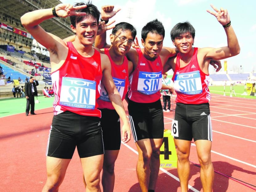 Mr Gary Yeo (far right), Singapore Athletics' vice-president and training and selection, was part of the national teams 4x100m relay team. Mr Gary Yeo (far right), Singapore Athletics' vice-president and training and selection, was part of the national teams 4x100m relay team.
