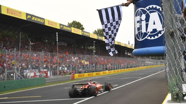 F1大奖赛：法拉利车队勒克莱尔再夺意大利站冠军