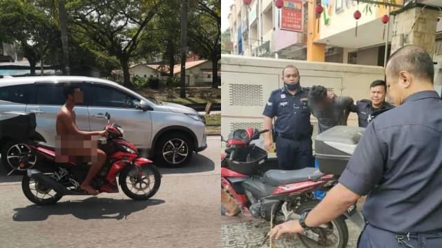 新山好丈夫失业变疯汉 杀妻儿后街上裸骑两小时
