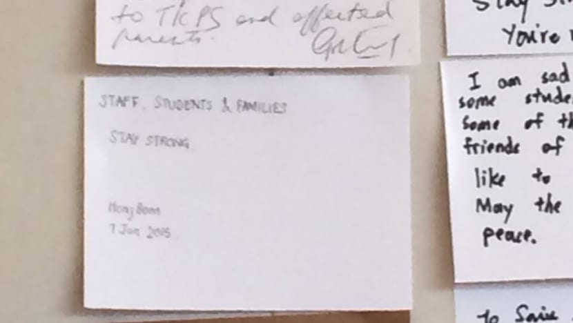 Sabah quake: Visitors stream in to show support at Tanjong Katong Primary School