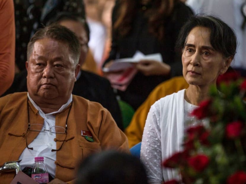 Mr U Win Htein is the first high-ranking member of Ms Suu Kyi's National League for Democracy to be sentenced by the junta after a trial.