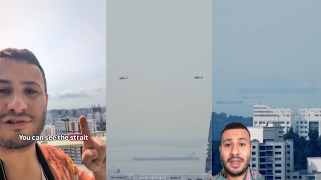 分享影子舰队穿越新加坡海峡视频 英国籍男子爆红