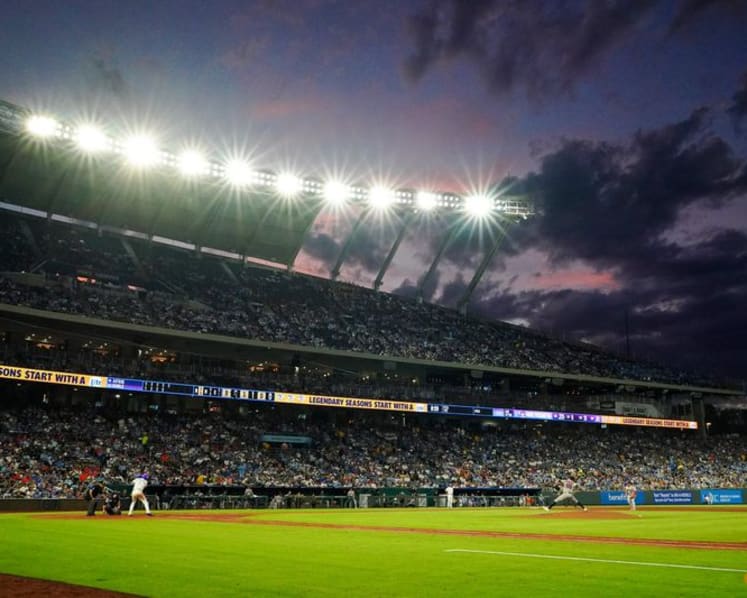 Across the parking lot from the World Cup, baseball beckons