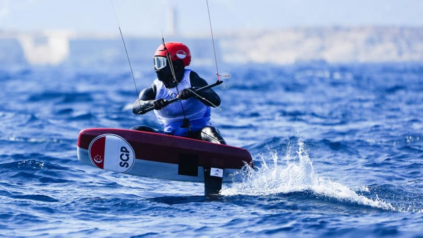 Singapore kitefoiler Maximilian Maeder’s Olympic final postponed after one race contested Singapore kitefoiler Maximilian Maeder’s Olympic final postponed after one race contested