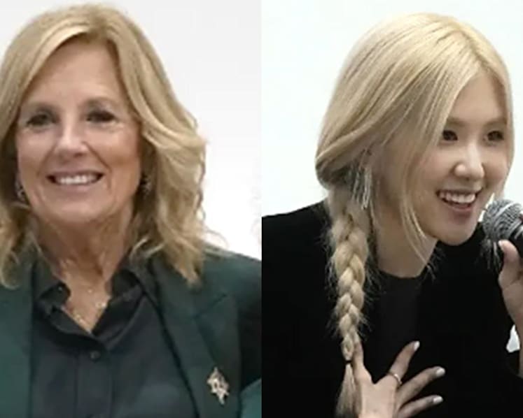 K-Pop star Rose joins first lady Jill Biden to talk mental health