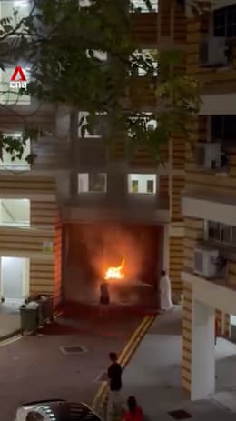 Passers-by step in to help put out bin centre fire in Pasir Ris