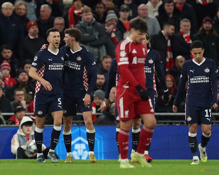 PSV Eindhoven stun Liverpool with 4-1 thrashing at Anfield