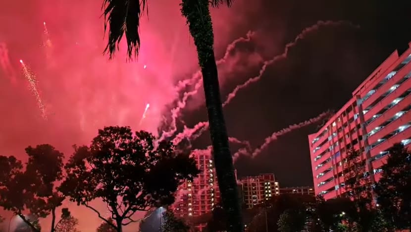 Stray projectile hits Ubi block during New Year's Day fireworks display