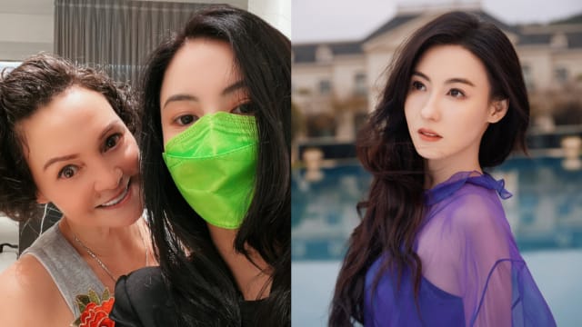 张柏芝罕晒妈妈近照　混血美貌超逆天