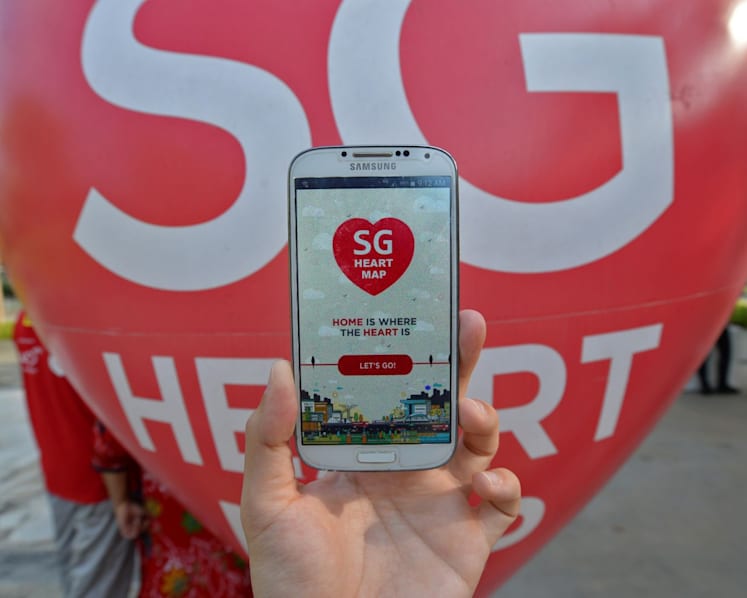 SG Heart Map on show at Marina Bay from Thursday