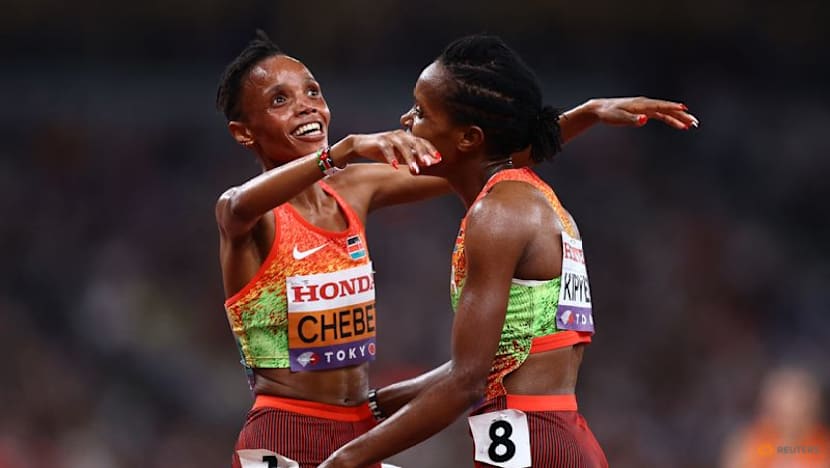 Chebet beats Kipyegon in stunning sprint finish to win 5,000m showdown
