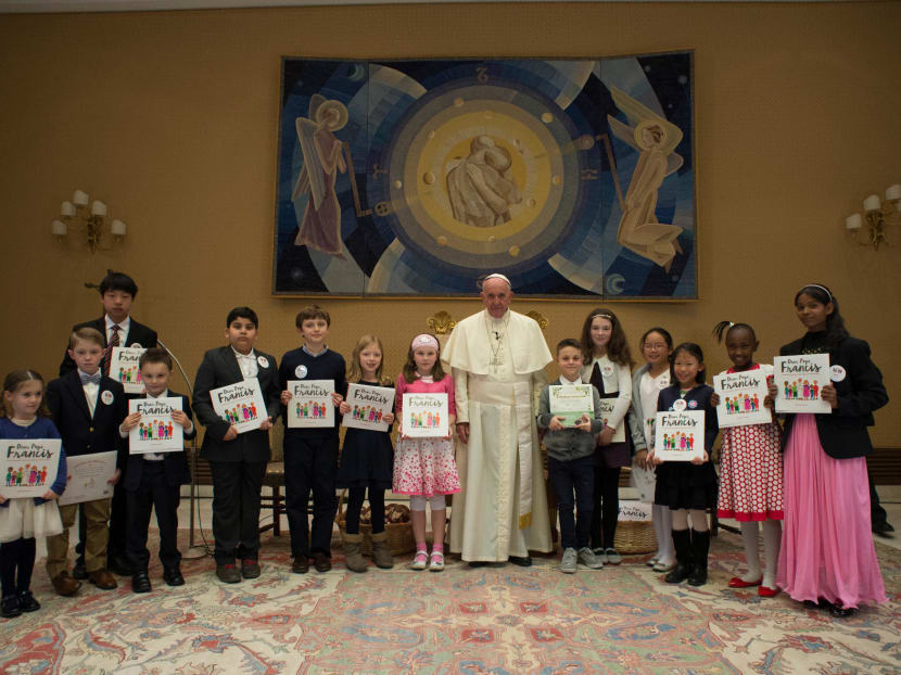 8-year-old S’porean girl skips school to meet Pope Francis