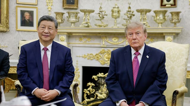 特朗普习近平双边会谈开始