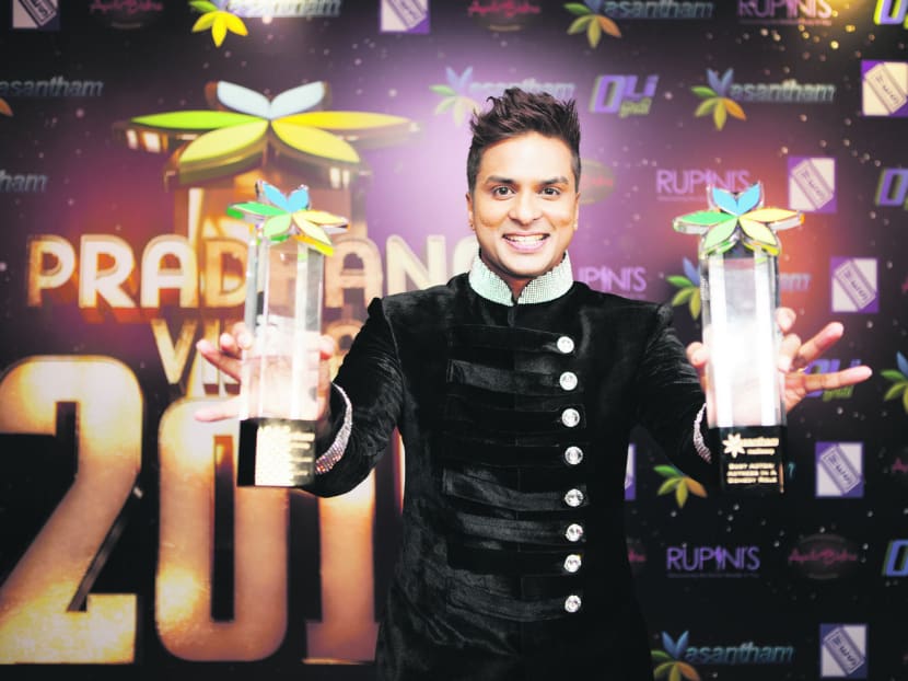 Father and son celebration