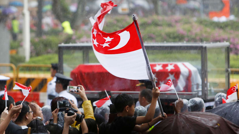 State Funeral procession for Mr Lee Kuan Yew begins