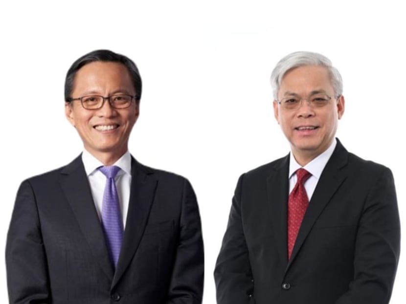 Mr Russell Tham (left) will take over from Mr Chan Yeng Kit as chairman of the Infocomm Media Development Authority Board.