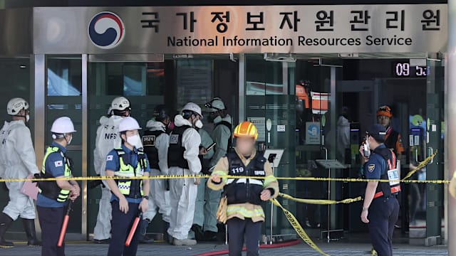 韩国国家数据中心发生大火 部分政府网络服务中断