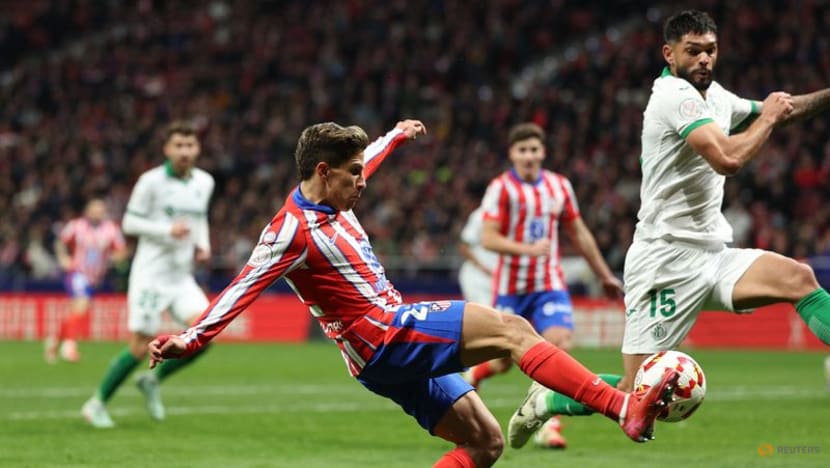 Simeone at the double as Atletico thrash Getafe to reach semis