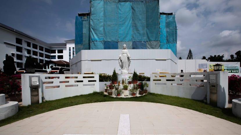 ‘I wanted to beautify her’: Man remanded in IMH after being charged with defiling statue of Mary at Hougang church