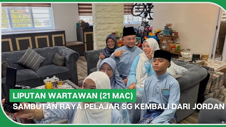 Liputan Wartawan (21 Mac) | Sambutan Raya pelajar SG kembali dari Jordan