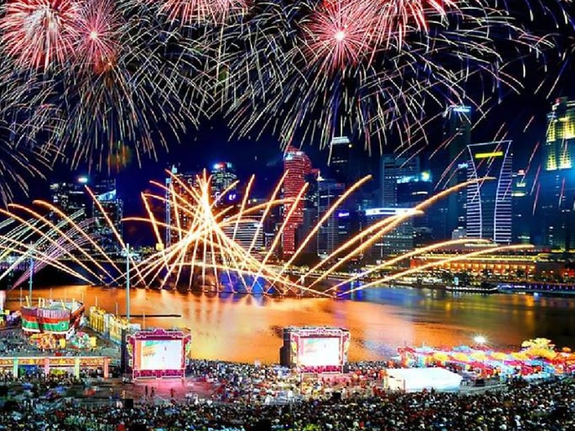 The River Hongbao Chinese New Year celebration is held at The Float @ Marina Bay.
