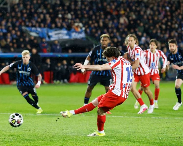 Club Brugge equalise late to force 3-3 home draw with Atletico Madrid