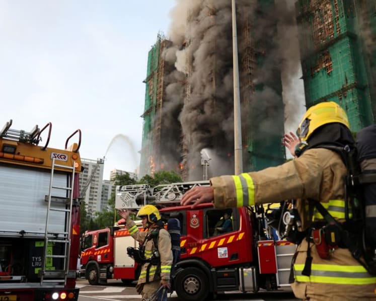 Hong Kong leader John Lee pays tribute to firefighter killed in Tai Po blaze