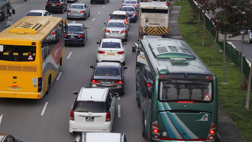 Two lanes along PIE closed after new oil spill